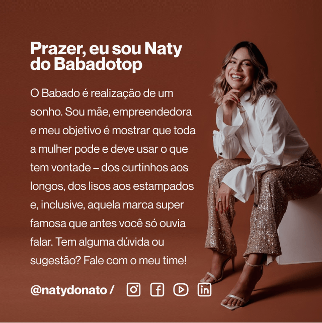 Eu sou Naty do Babadotop 